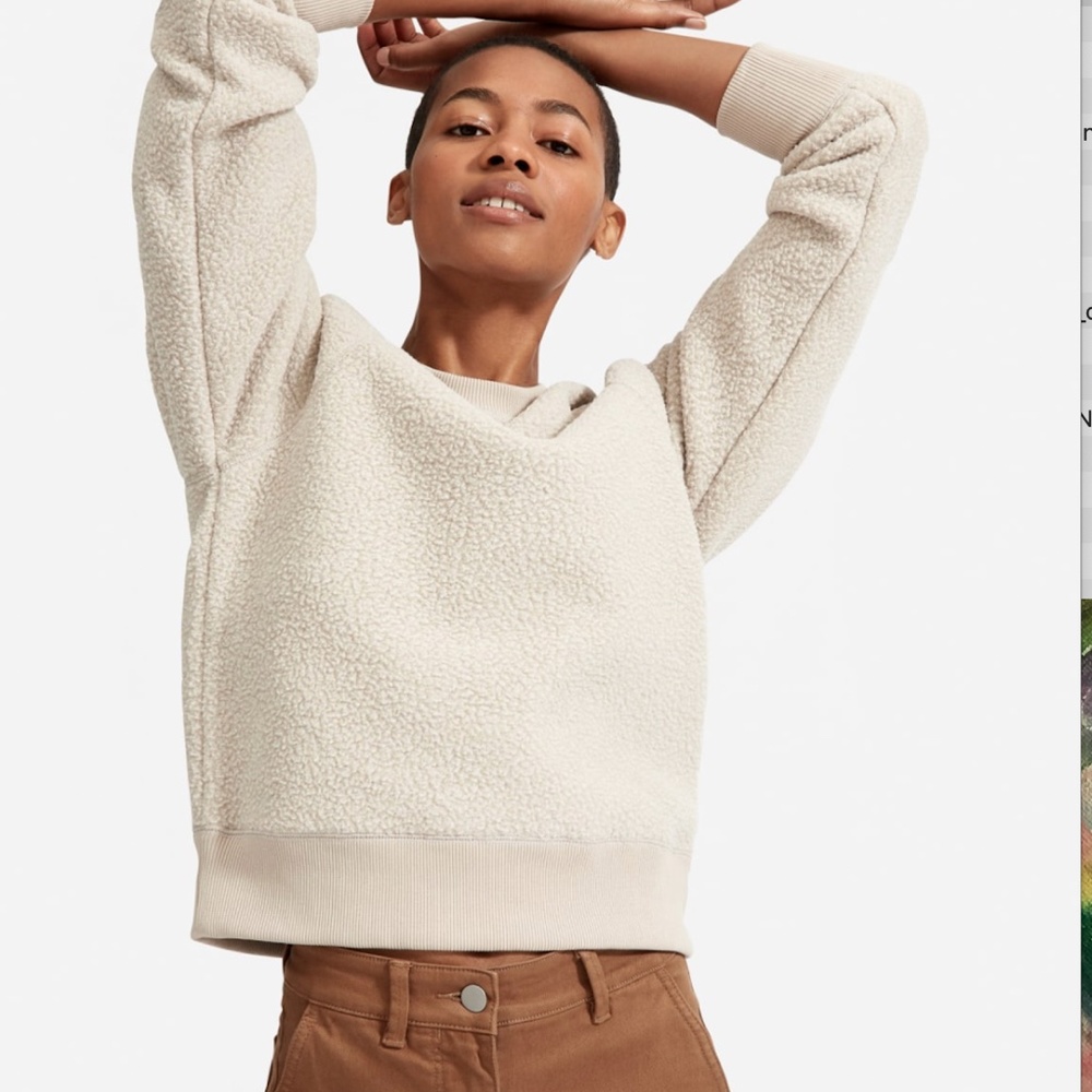 NWT Everlane ReNew Fleece in Oatmeal - S